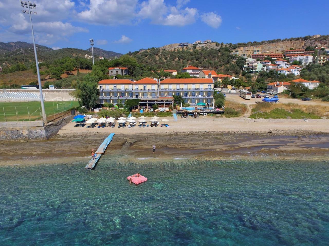 Pebble Beach Hotel Plomari Eksteriør bilde
