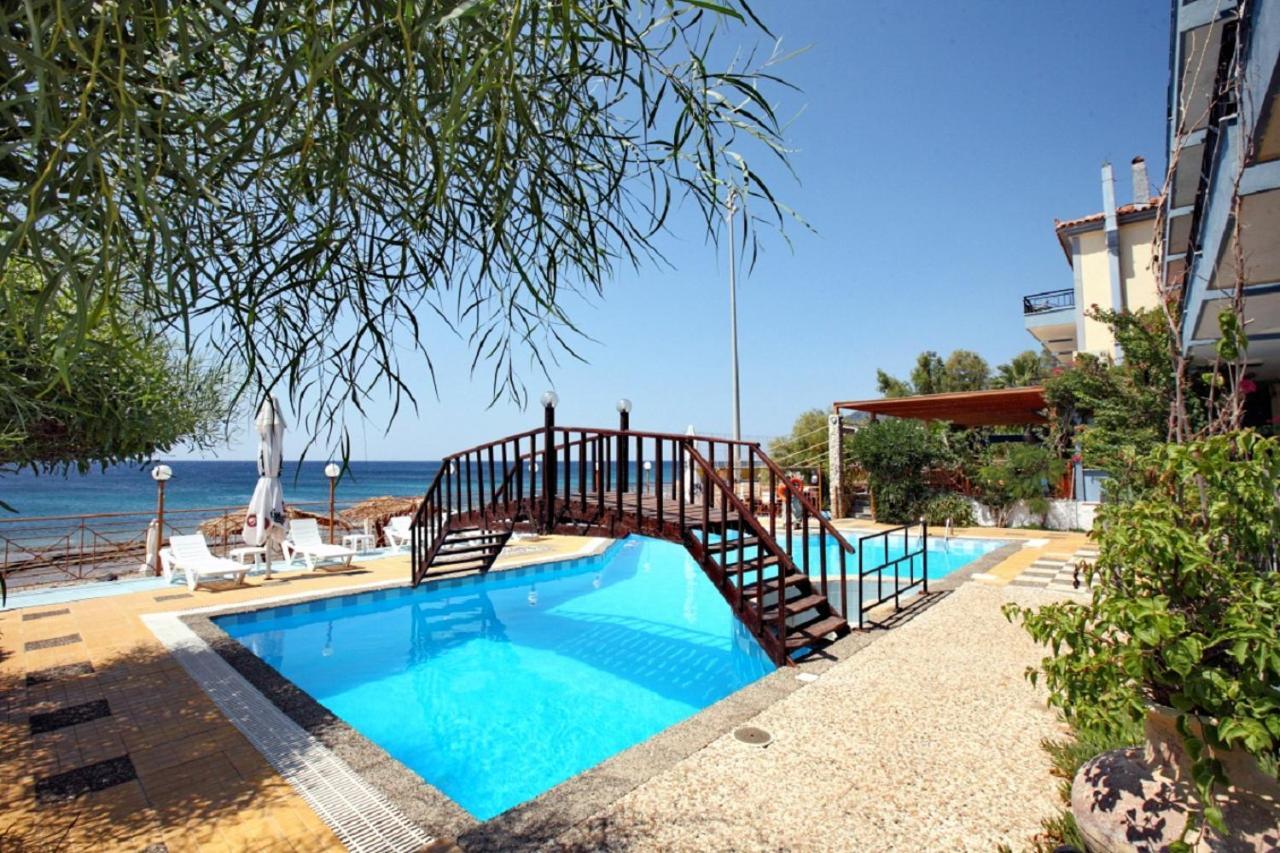 Pebble Beach Hotel Plomari Eksteriør bilde